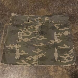 Camouflage Mini Skirt